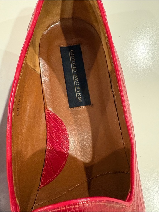 Giorgio Brutini Red Textured Slip-On Loafers main image 2